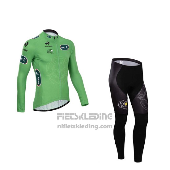 2014 Fietskleding Tour de France Vede Militare Lange Mouwen en Koersbroek
